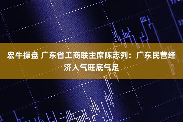 宏牛操盘 广东省工商联主席陈志列：广东民营经济人气旺底气足